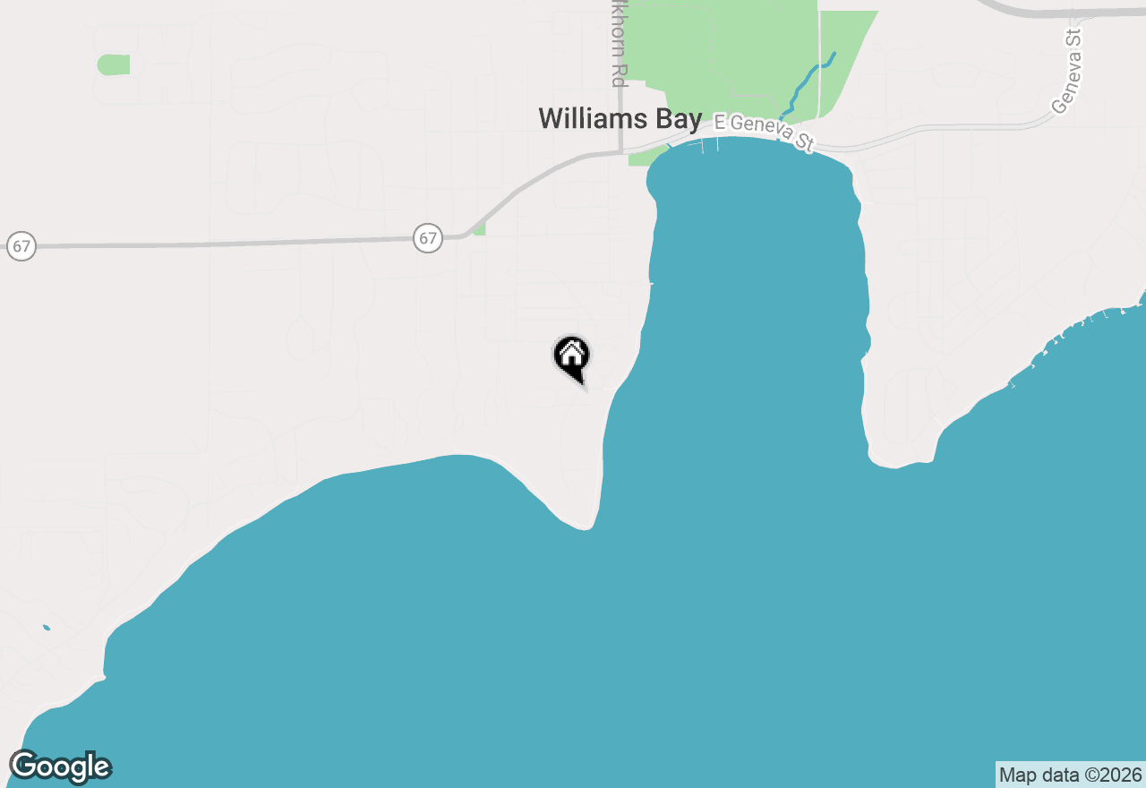 Map of 181 Conference Point Rd, Williams Bay, WI 53191