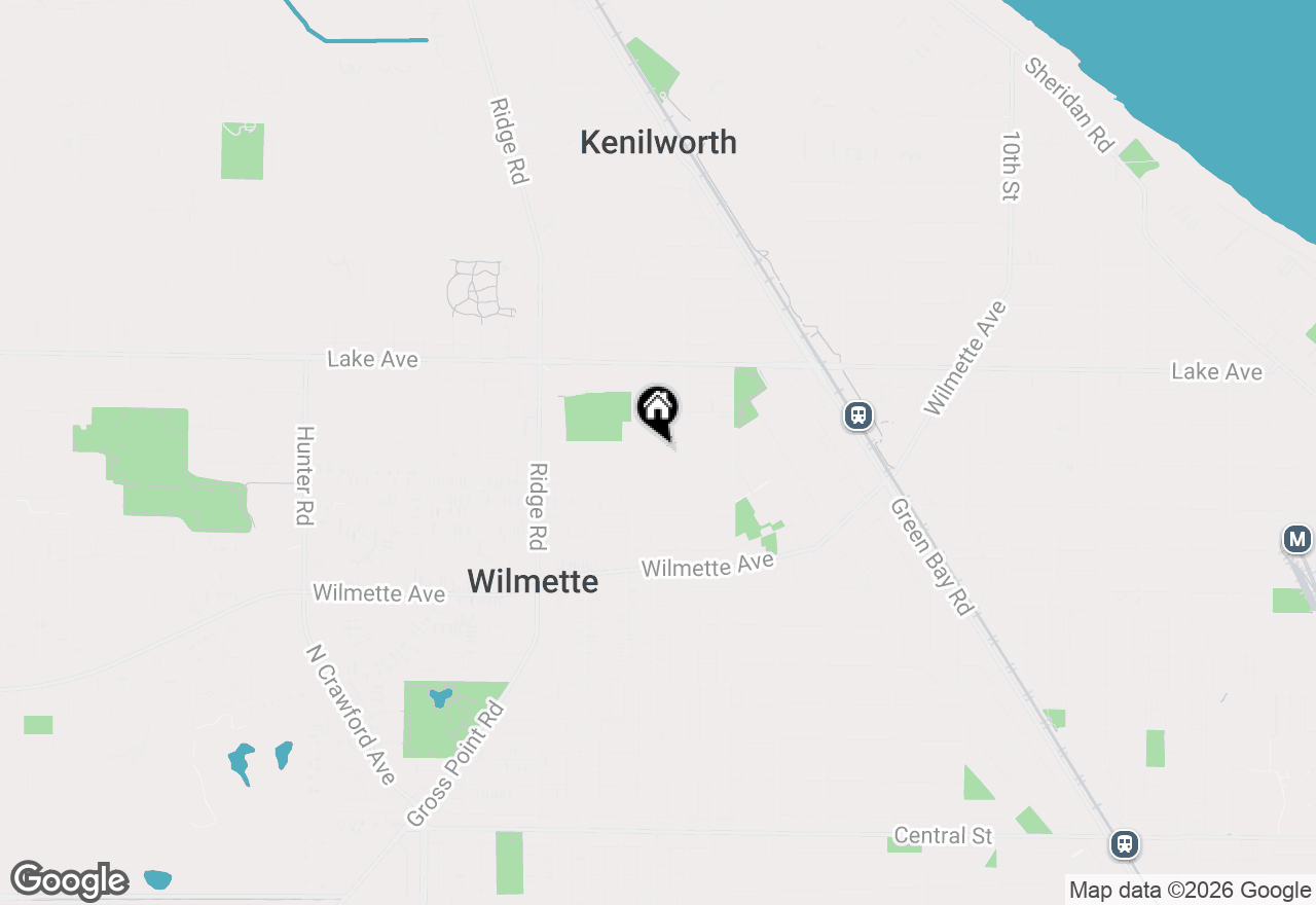 Map of 1620 Washington Avenue, Wilmette, IL 60091