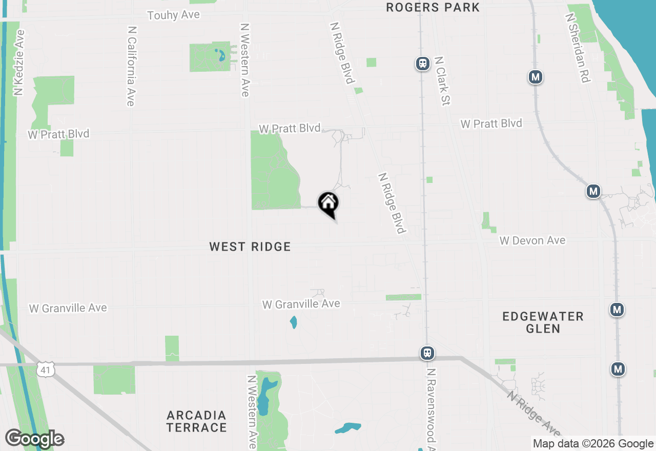 Map of 6439 N Hamilton Avenue #2C, Chicago, IL 60645