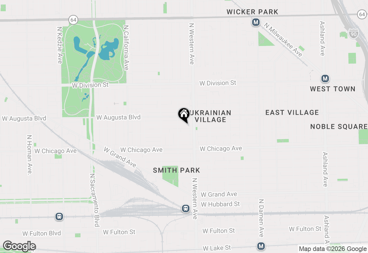 Map of 2437 W Walton Street #3F, Chicago, IL 60622