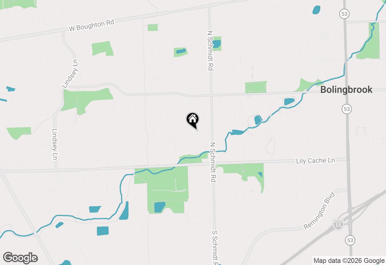 Map of 530 Princeton Drive, Bolingbrook, IL 60440
