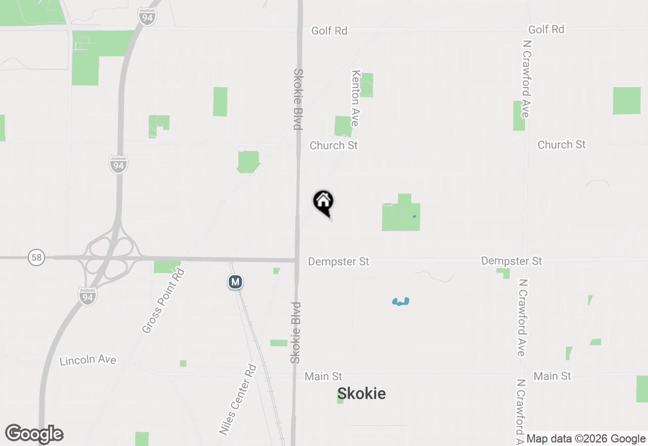 Map of 8918 Kilpatrick Avenue, Skokie, IL 60076