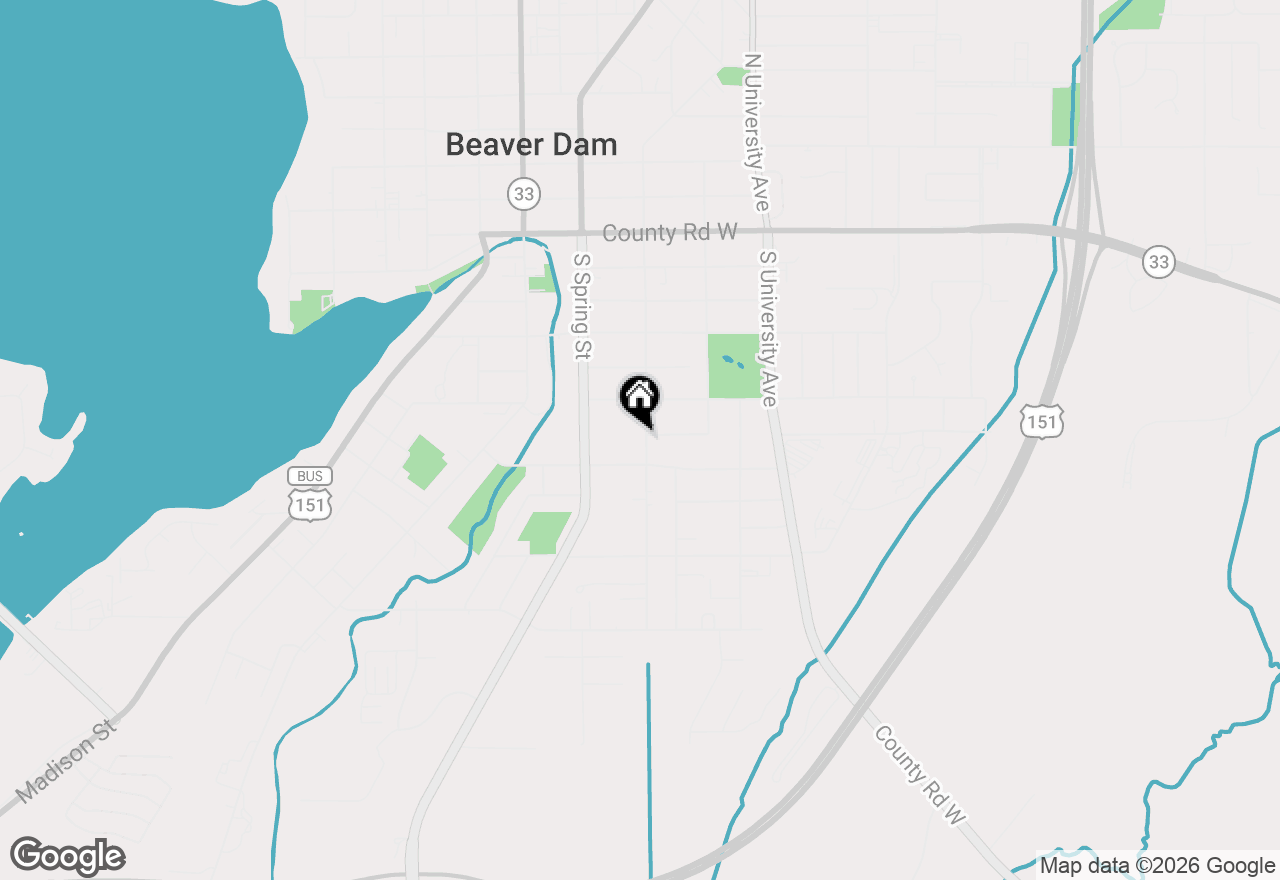 Map of 614 S Lincoln Avenue, Beaver Dam, WI 53916