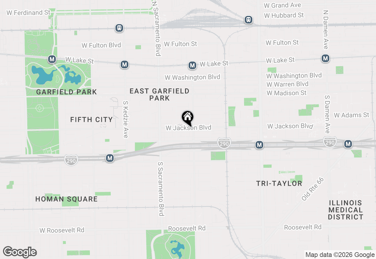 Map of 2821 W Jackson Avenue, Chicago, IL 60612