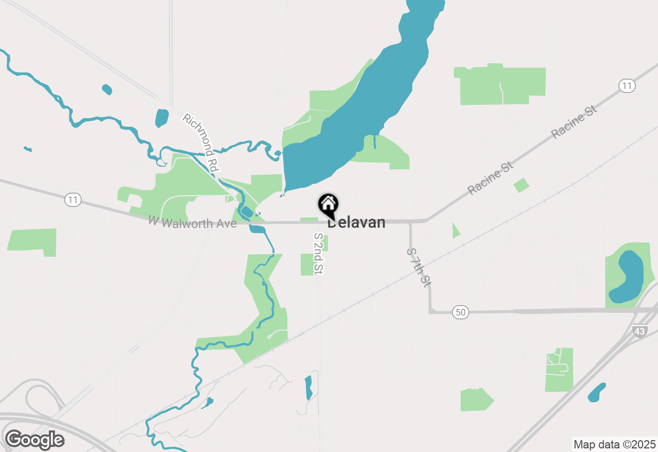 Map of 222 E Walworth Ave, Delavan, WI 53115