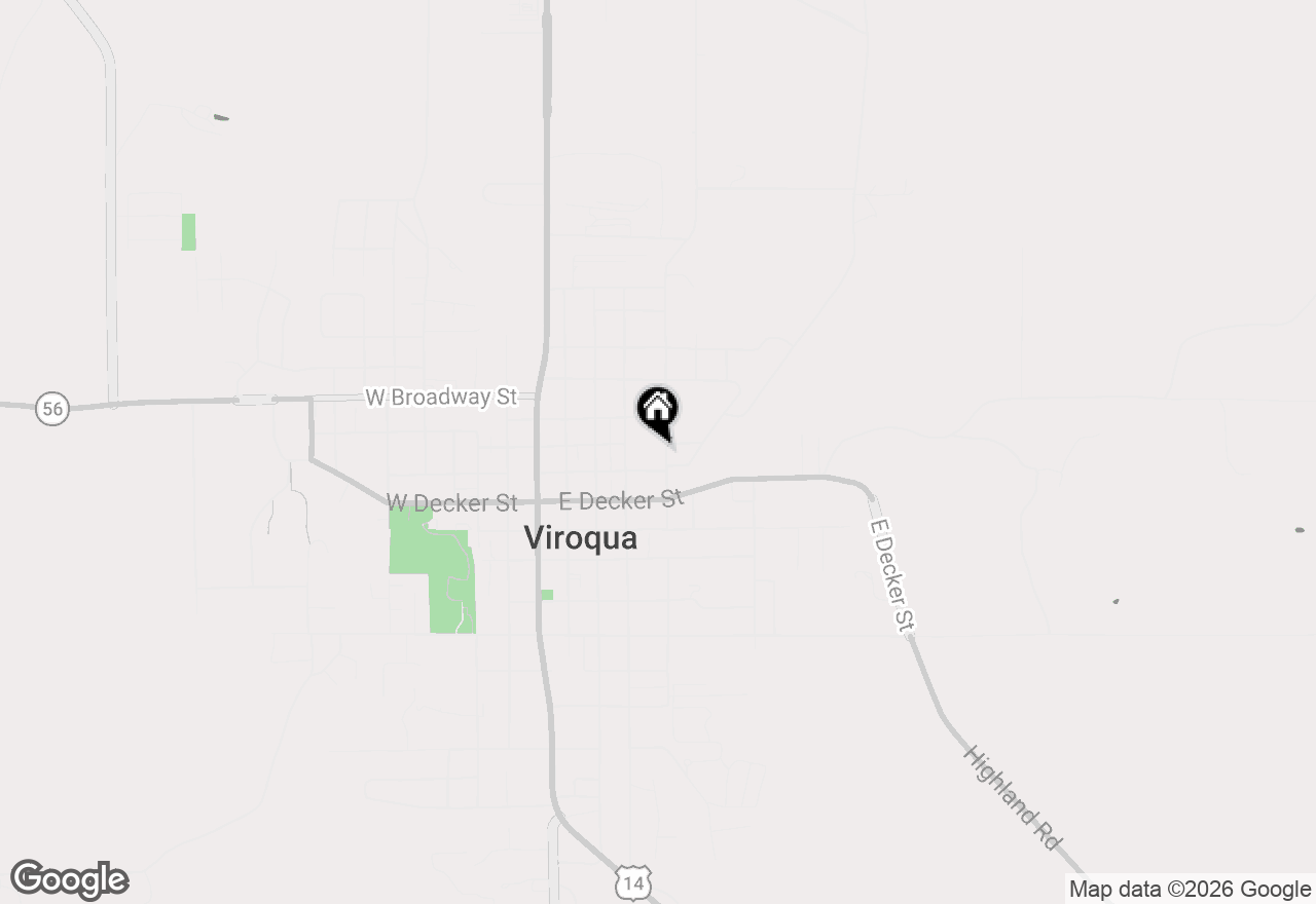 Map of 316 N East Ave, Viroqua, WI 54665