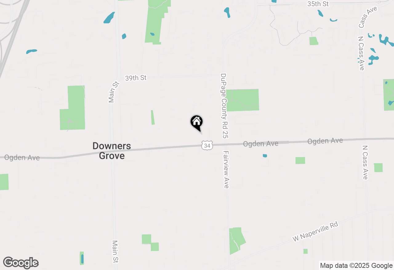 Map of 4117 Sterling Road, Downers Grove, IL 60515