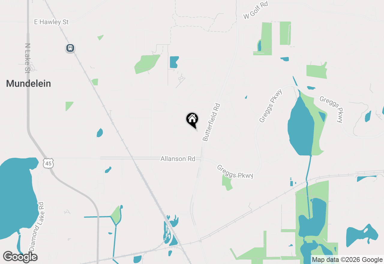 Map of 1194 Ballantrae Place #B, Mundelein, IL 60060