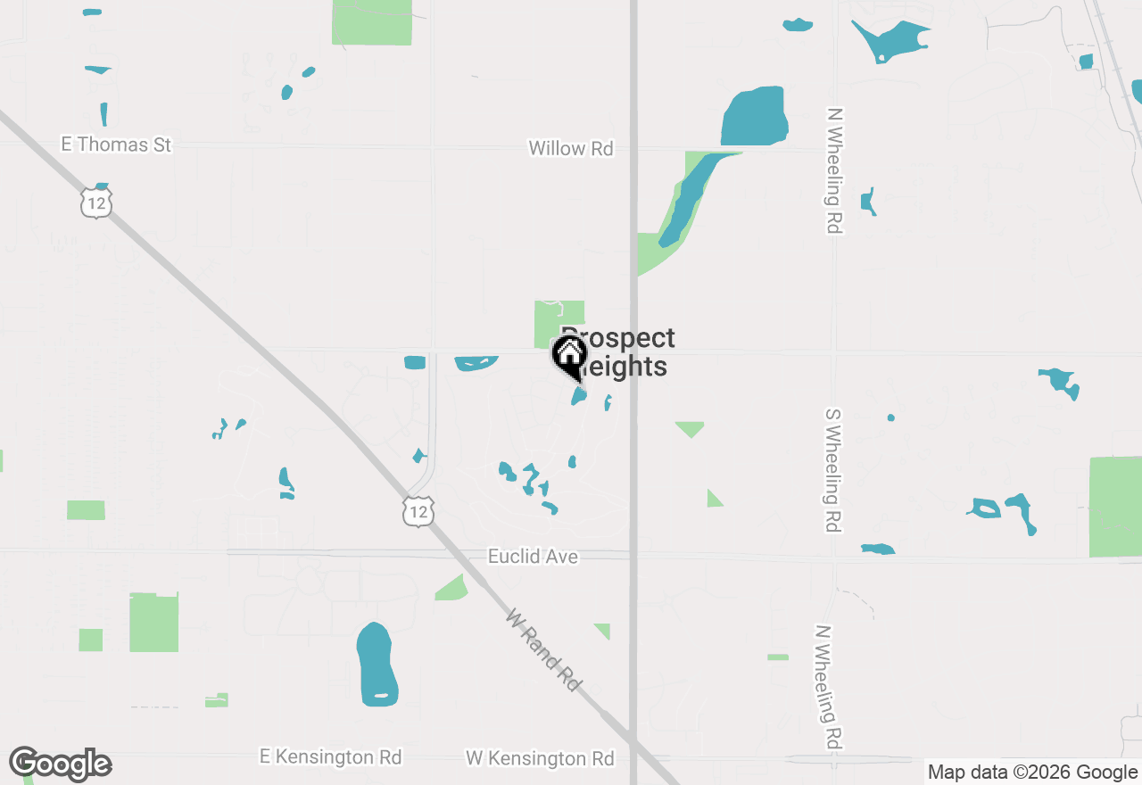 Map of 101 W Brighton Place, Mount Prospect, IL 60056