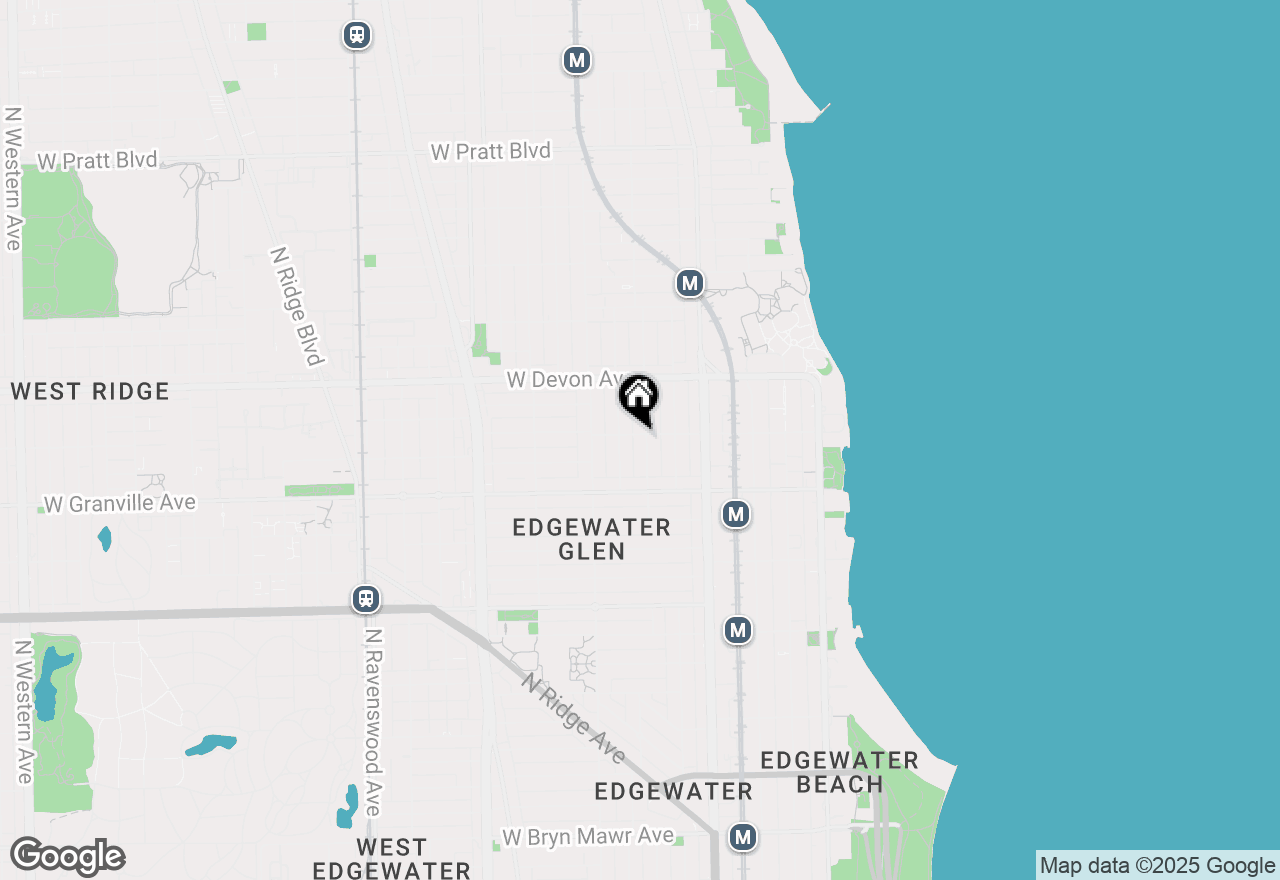 Map of 6258 N Lakewood Avenue #3, Chicago, IL 60660