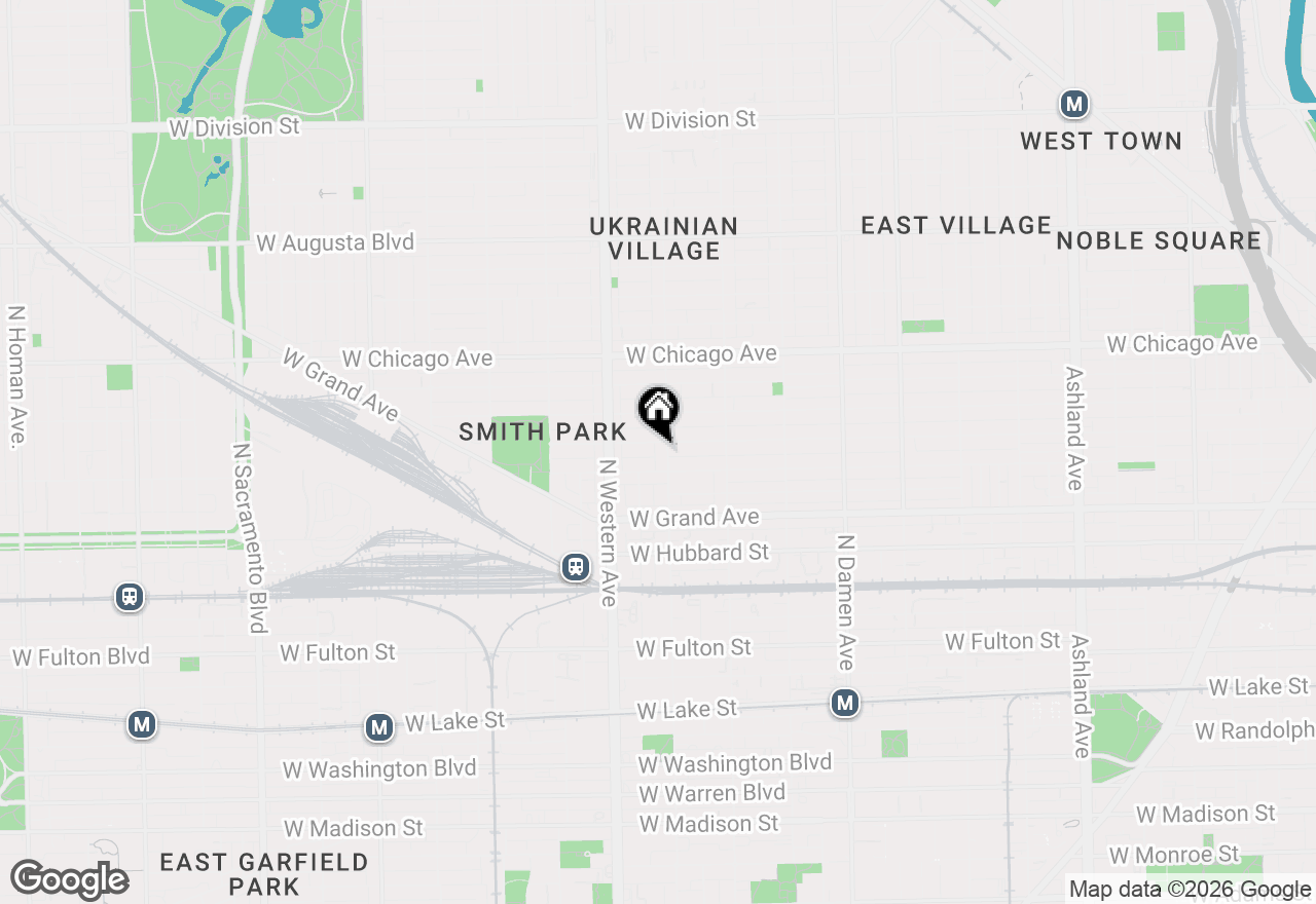 Map of 612 N Oakley Boulevard #112, Chicago, IL 60612