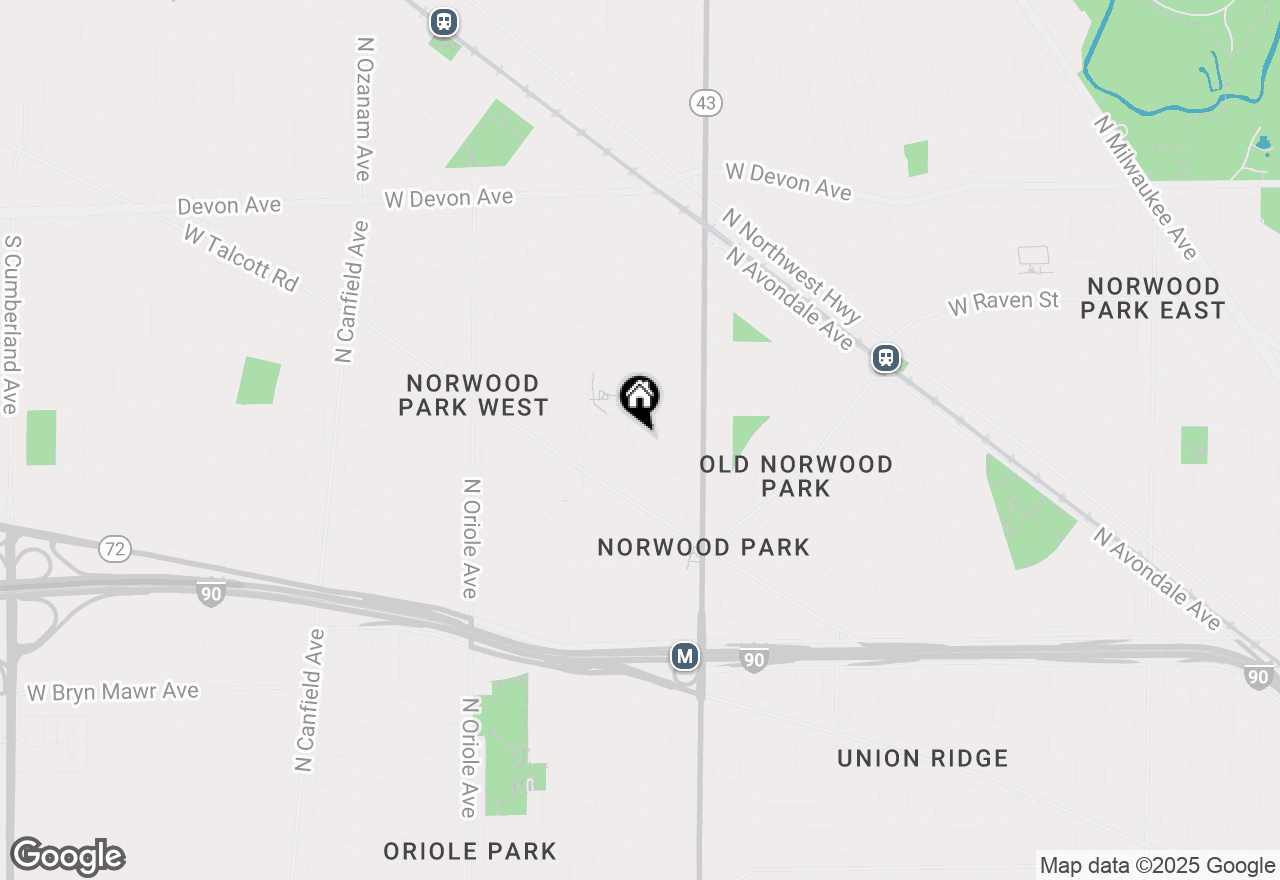 Map of 5949 N Odell Avenue #2E, Chicago, IL 60631