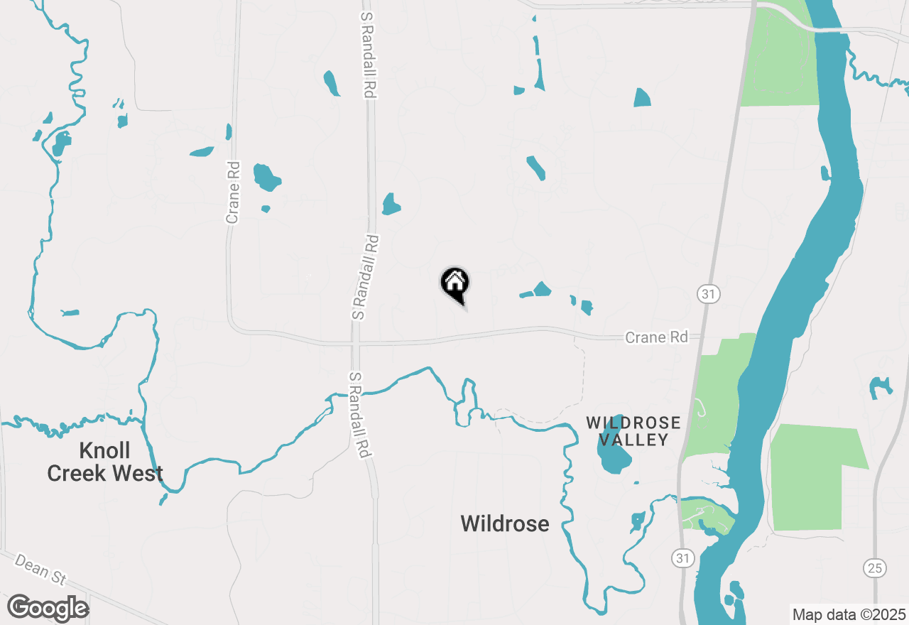 Map of 36W722 Crane Road, St. Charles, IL 60175