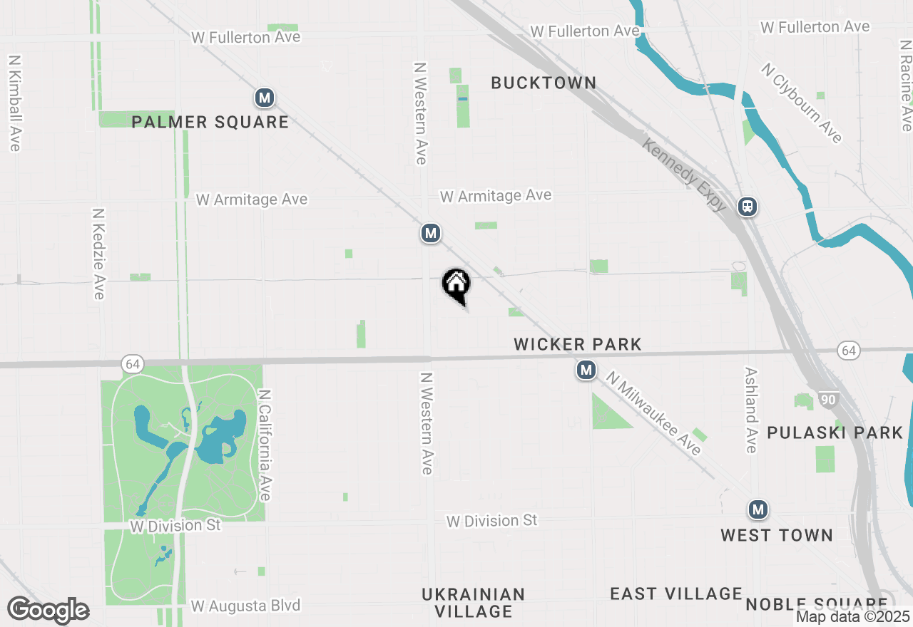 Map of 2315 W Wabansia Avenue #2W, Chicago, IL 60647