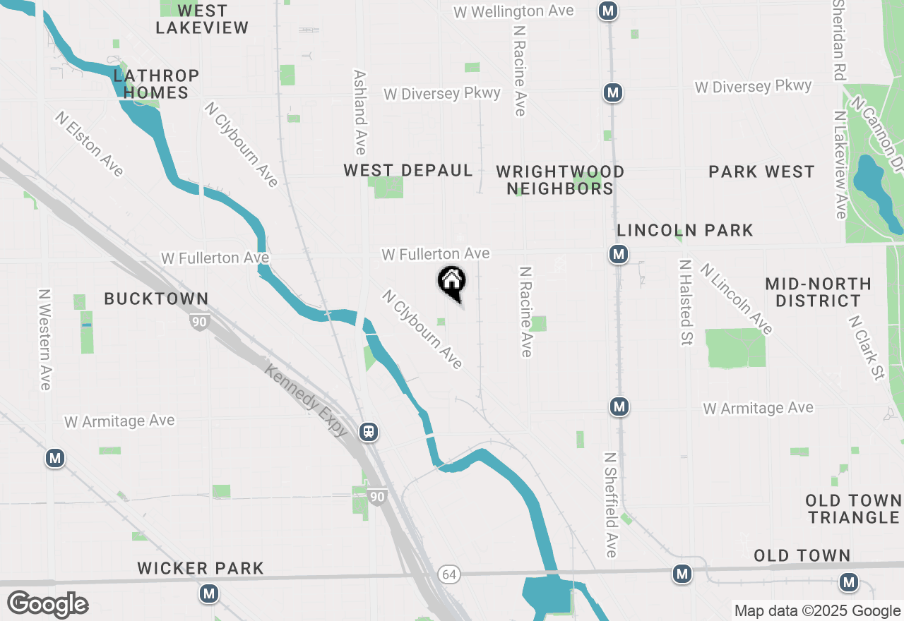 Map of 2233 N Southport Avenue #2F, Chicago, IL 60614