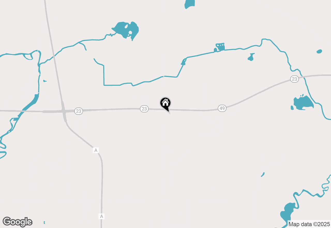 Map of W895 State Road 23 And 49 Road, Green Lake, WI 54941