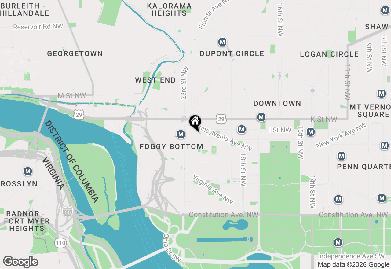 Map of 2141 I Street Nw #310, Washington, DC 20037