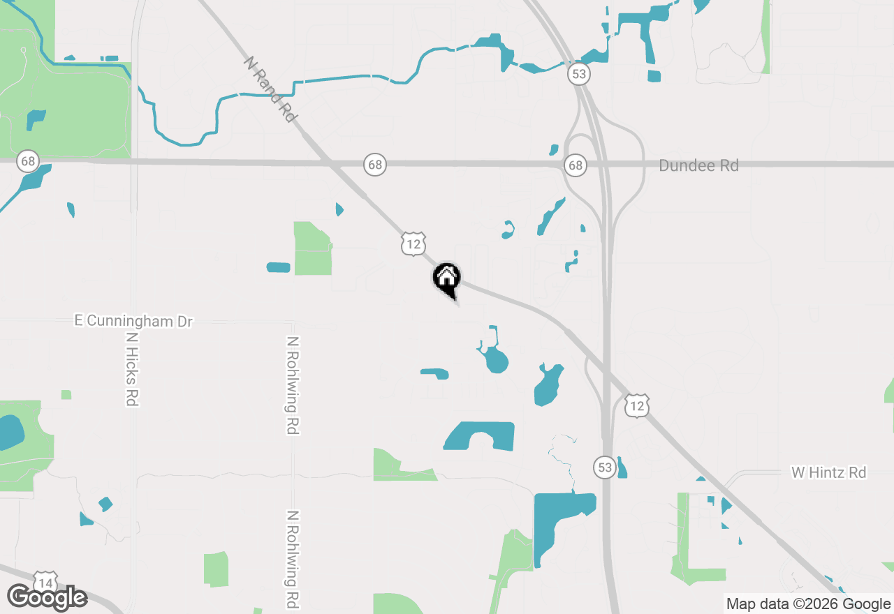 Map of 1288 N Williams Drive, Palatine, IL 60074