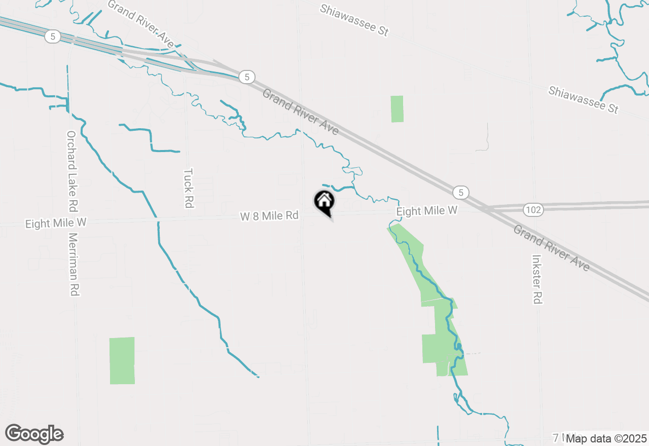 Map of 29111 W 8 Mile Road, Livonia, MI 48152