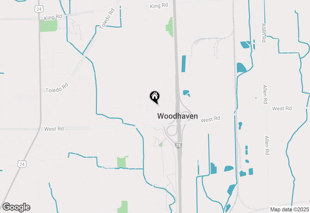 Map of 22009 Fairlane Boulevard, Woodhaven, MI 48183