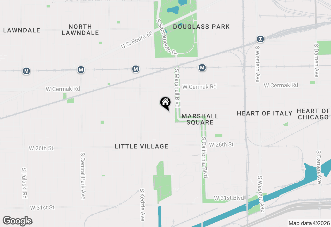 Map of 2351 S Whipple Street, Chicago, IL 60623