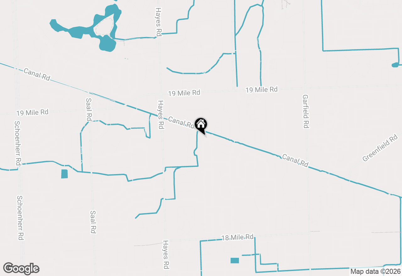 Map of 15621 Cox Street, Clinton Township, MI 48038