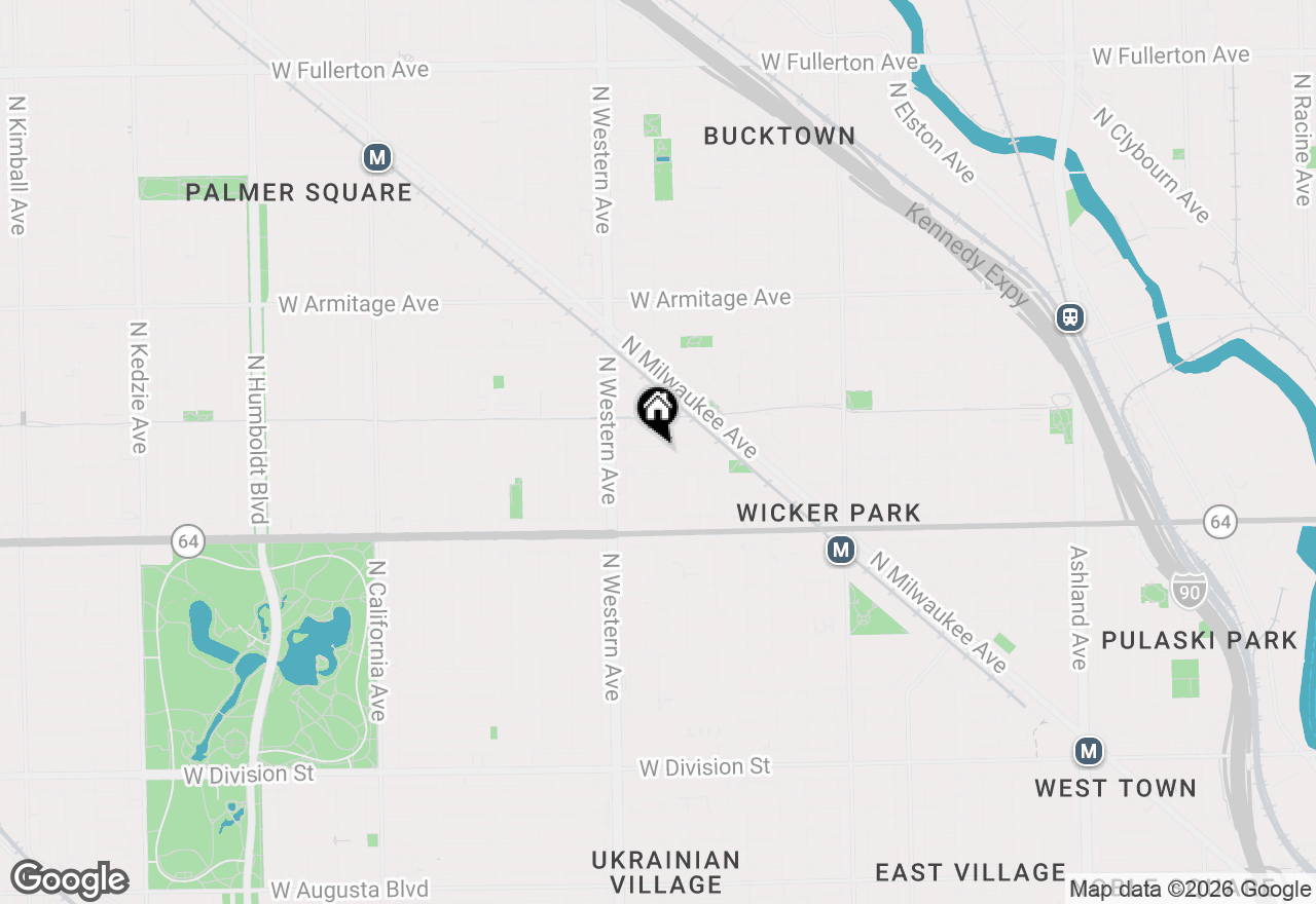 Map of 2310 W Wabansia Avenue #2W, Chicago, IL 60647