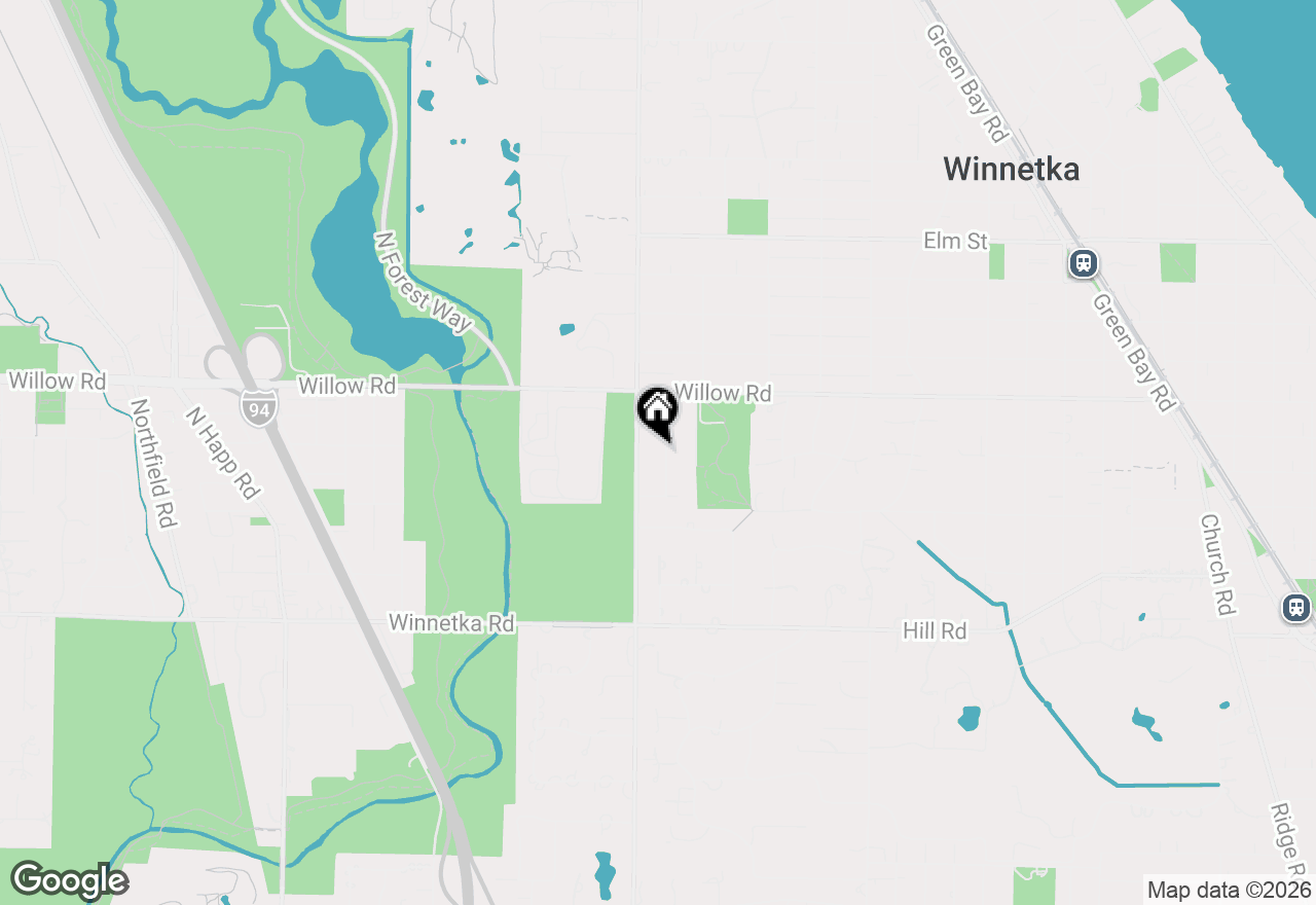 Map of 288 Auburn Avenue, Winnetka, IL 60093