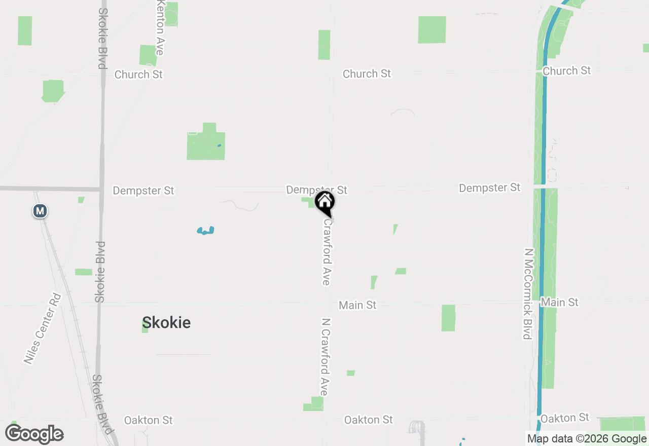 Map of 8652 Crawford Avenue, Skokie, IL 60076