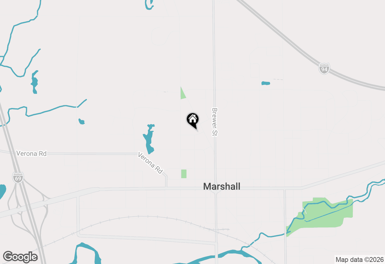 Map of 606 Birch Street, Marshall, MI 49068