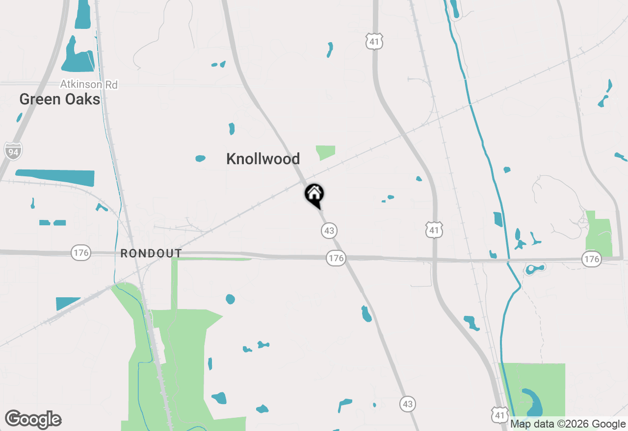 Map of 904 W Woodland Road, Lake Bluff, IL 60044