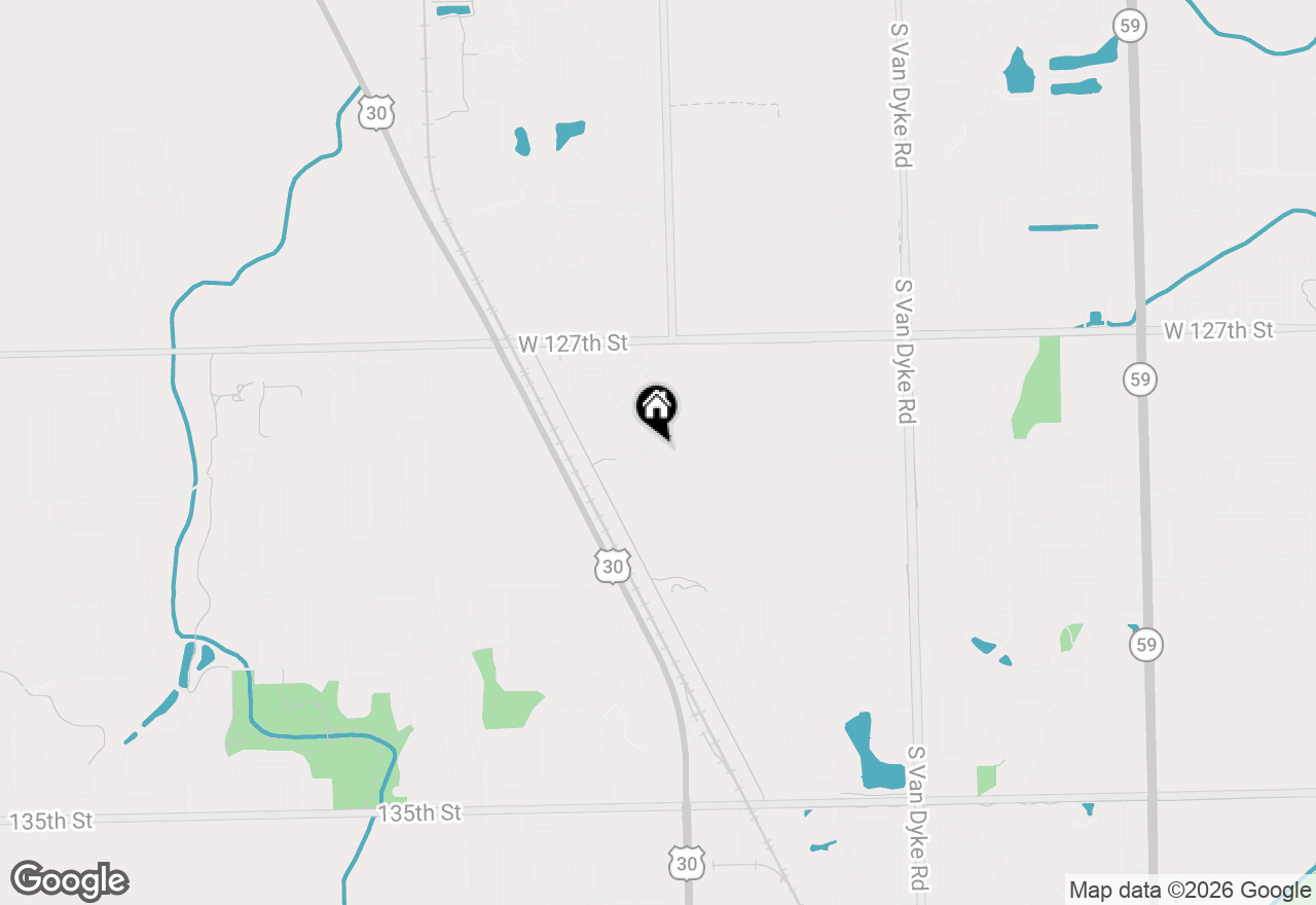 Map of 12819 Waterford Boulevard, Plainfield, IL 60585