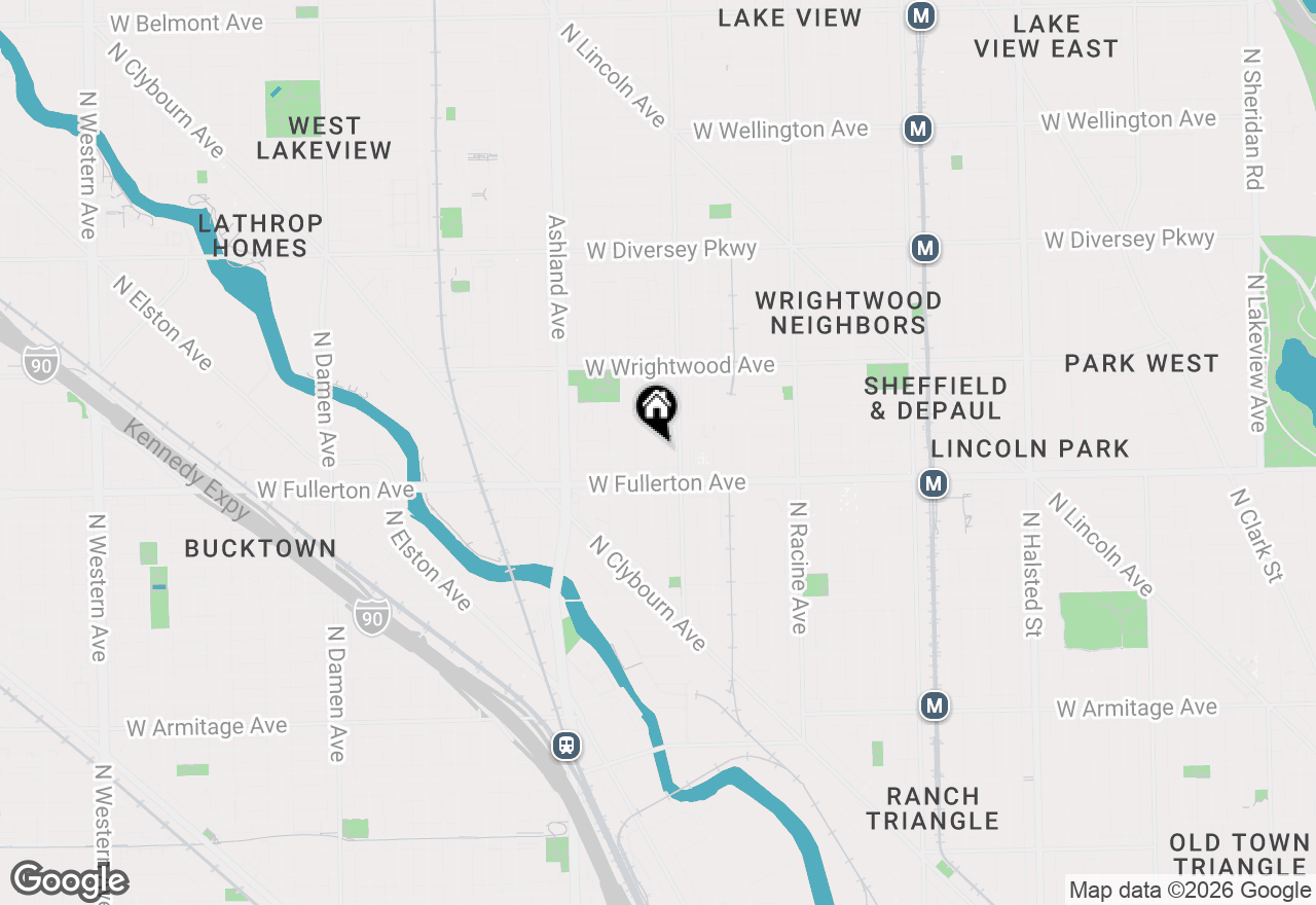 Map of 2433 N Janssen Avenue #2F, Chicago, IL 60614