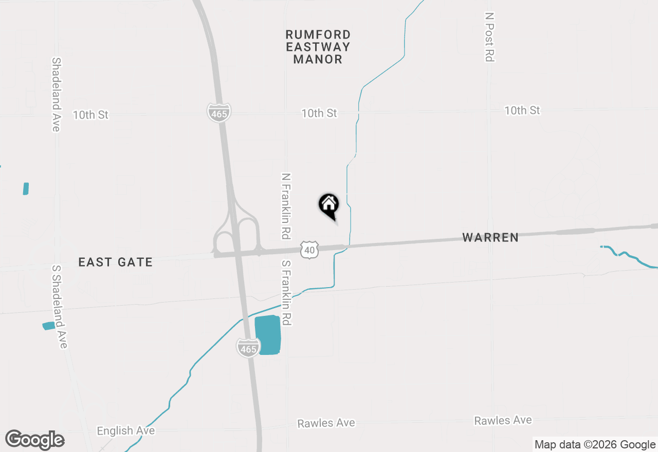 Map of 61 Cecil Avenue, Indianapolis, IN 46219