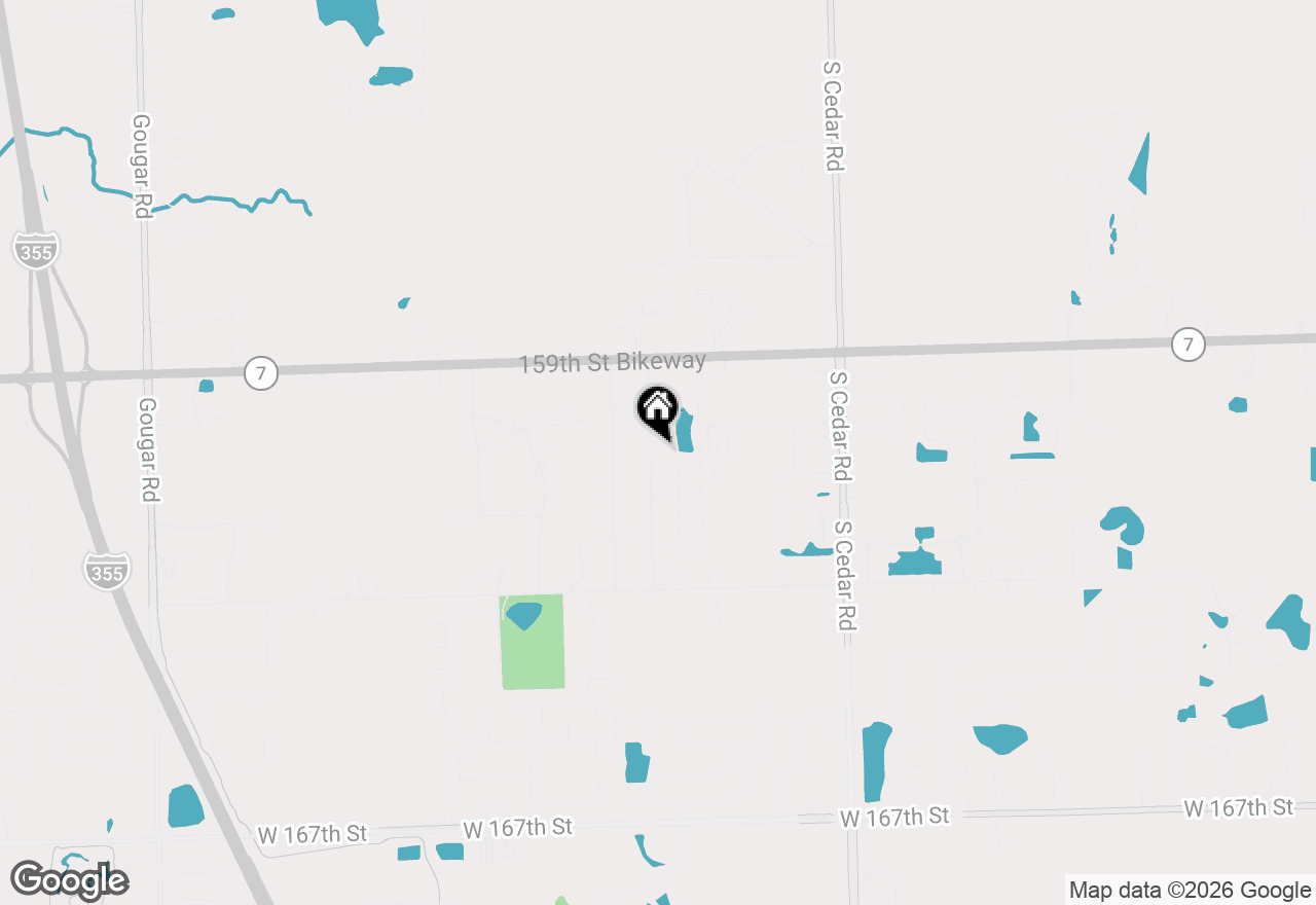 Map of 16045 S Codo Drive, Homer Glen, IL 60491