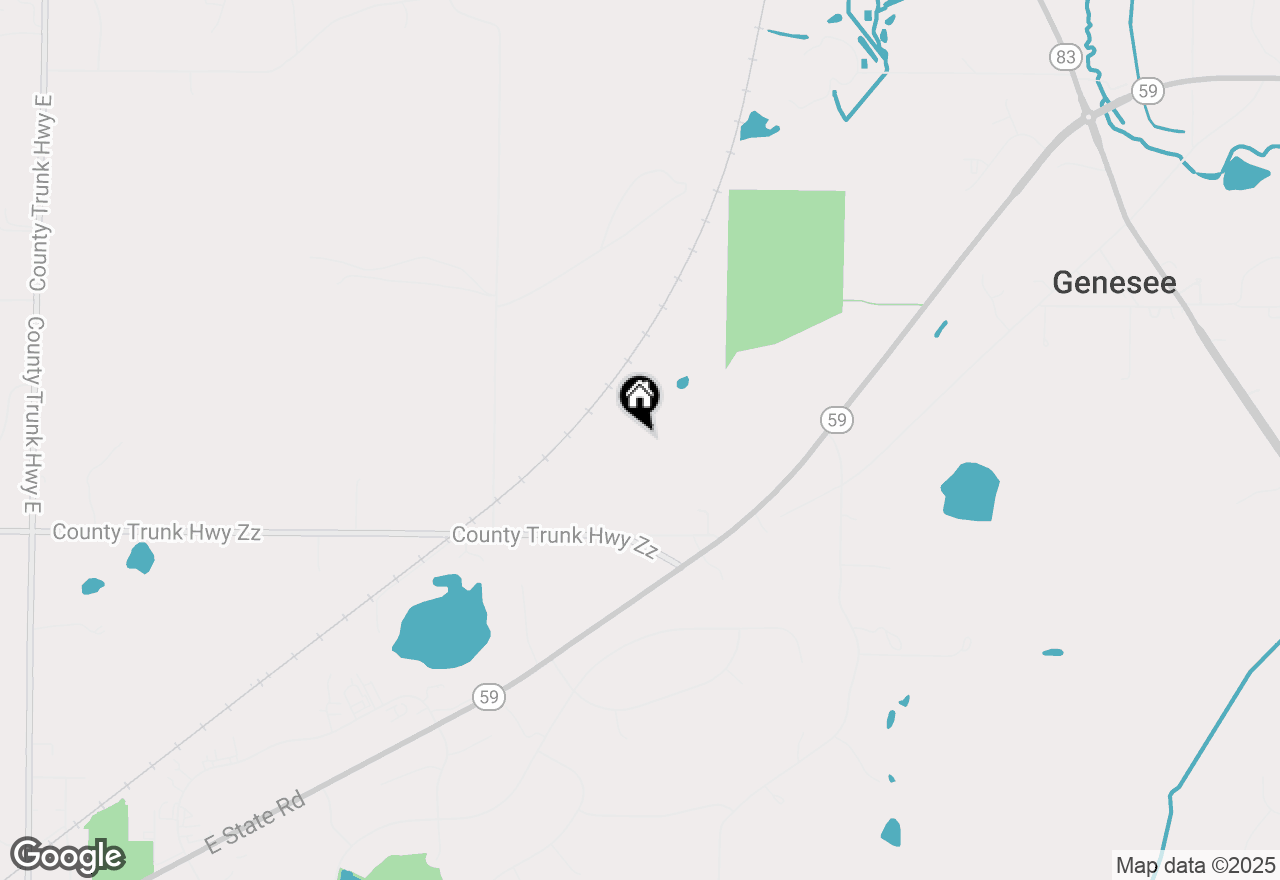 Map of S54W31500 Highway 59, North Prairie, WI 53153