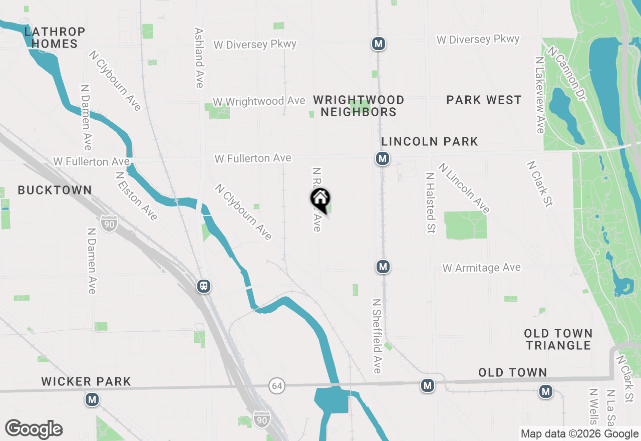 Map of 2149 N Racine Avenue #1, Chicago, IL 60614
