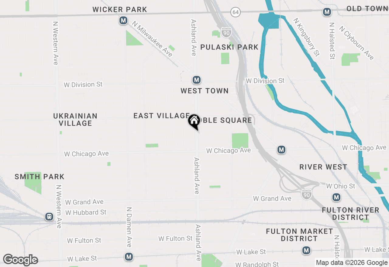 Map of (Address confidential), Chicago, Illinois 60622