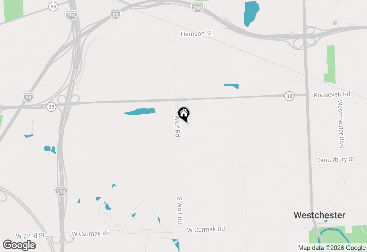 Map of 1336 Heidorn Avenue, Westchester, IL 60154