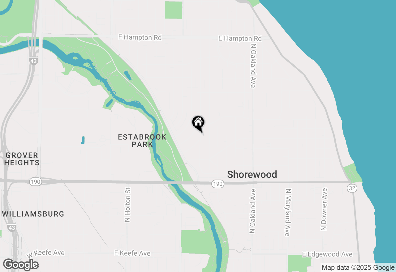 Map of 4307 N Ardmore Ave #4309, Shorewood, WI 53211