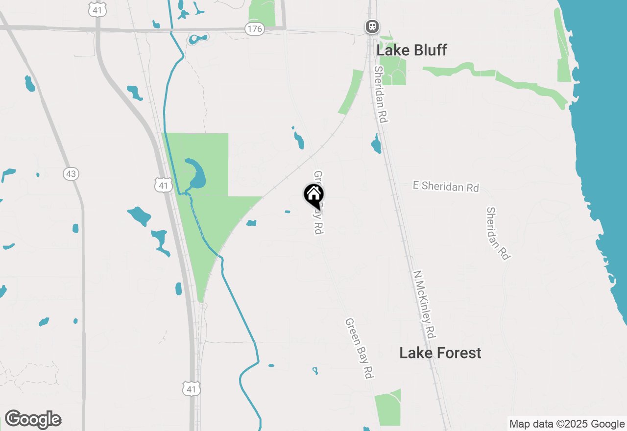 Map of 1510 N Green Bay Road, Lake Forest, IL 60045