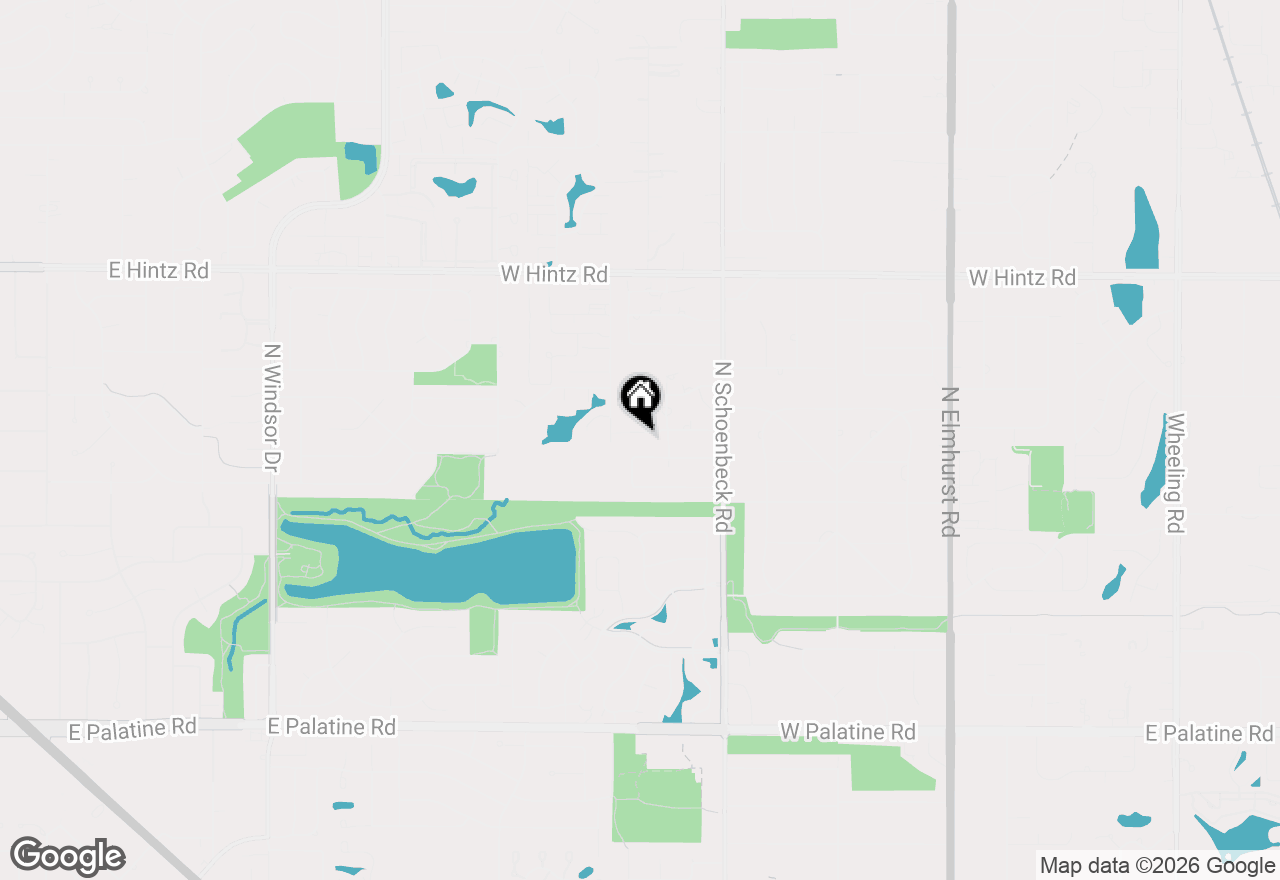 Map of 411 Periwinkle Way, Prospect Heights, IL 60070