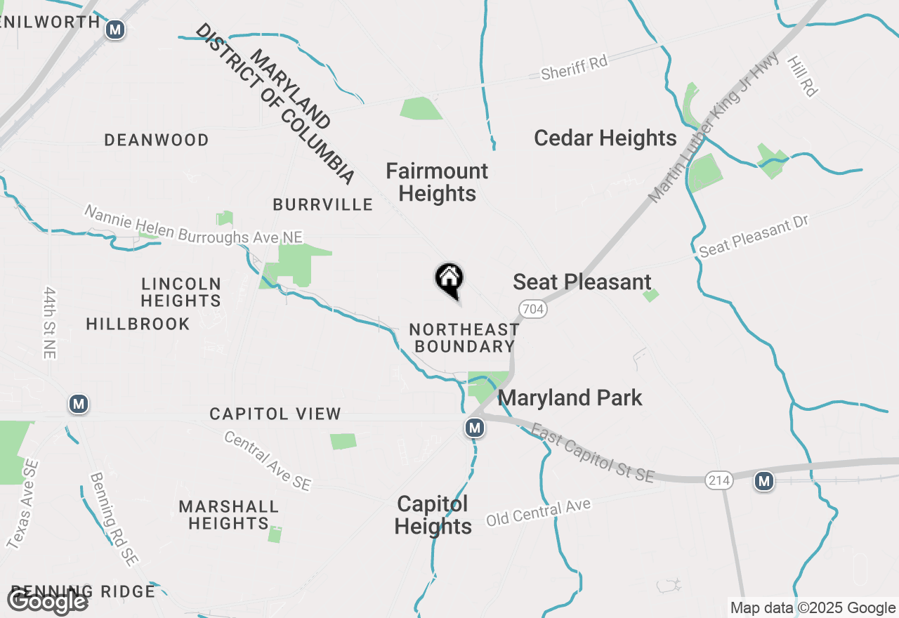 Map of 405 60th Street Ne, Washington, DC 20019