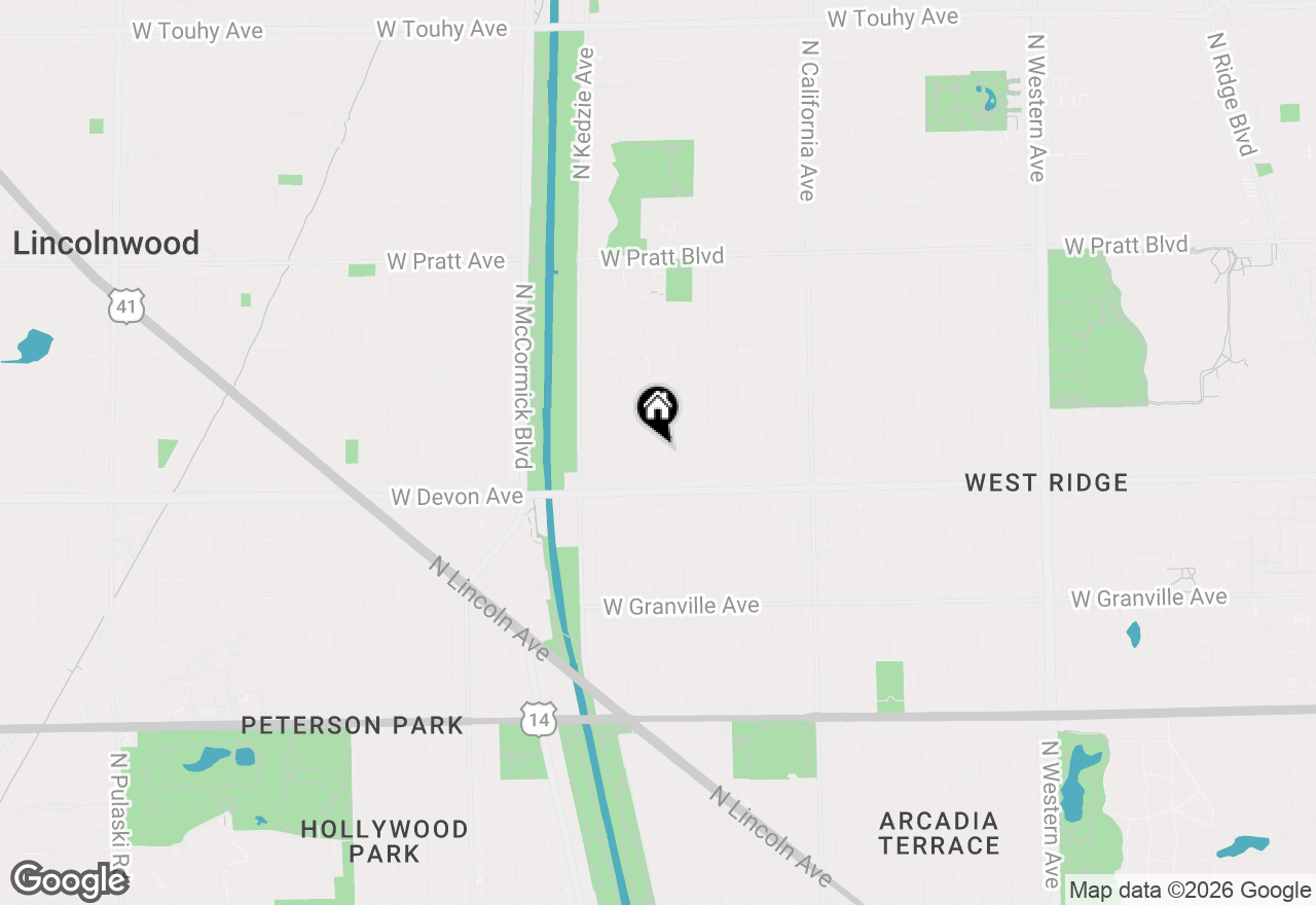 Map of 6440 N Whipple Street, Chicago, IL 60645