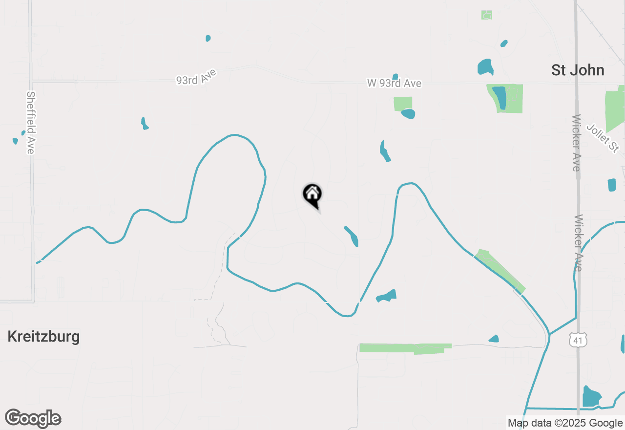 Map of 9748 Tall Grass Trail, St. John, IN 46373