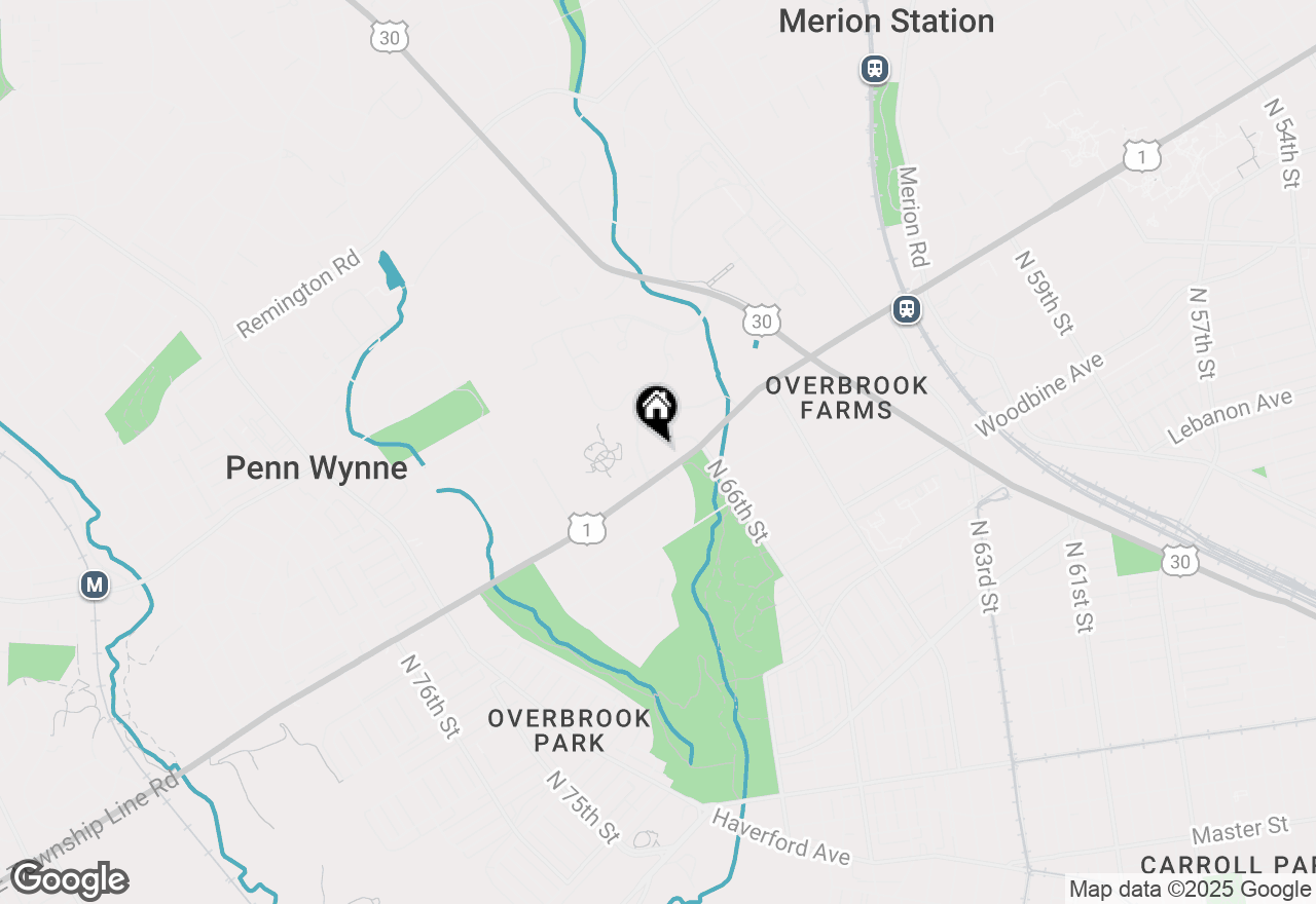 Map of 1001 City Avenue #W-813, Wynnewood, PA 19096