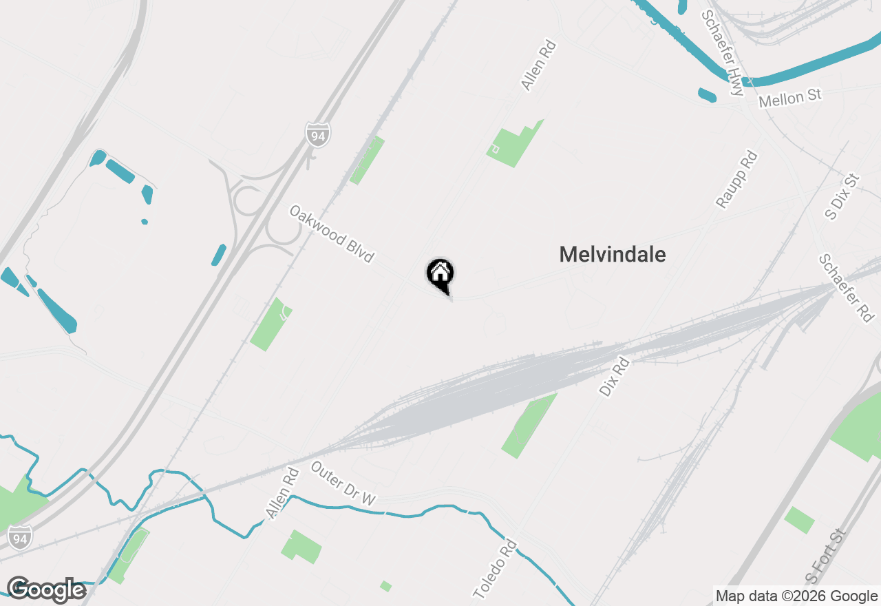 Map of 3715 Oakwood Boulevard, Melvindale, MI 48122