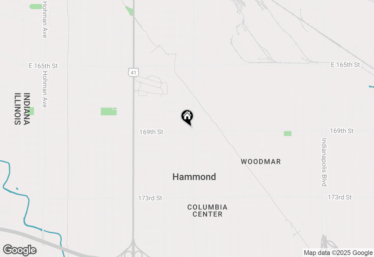 Map of 1135 169th Street, Hammond, IN 46324