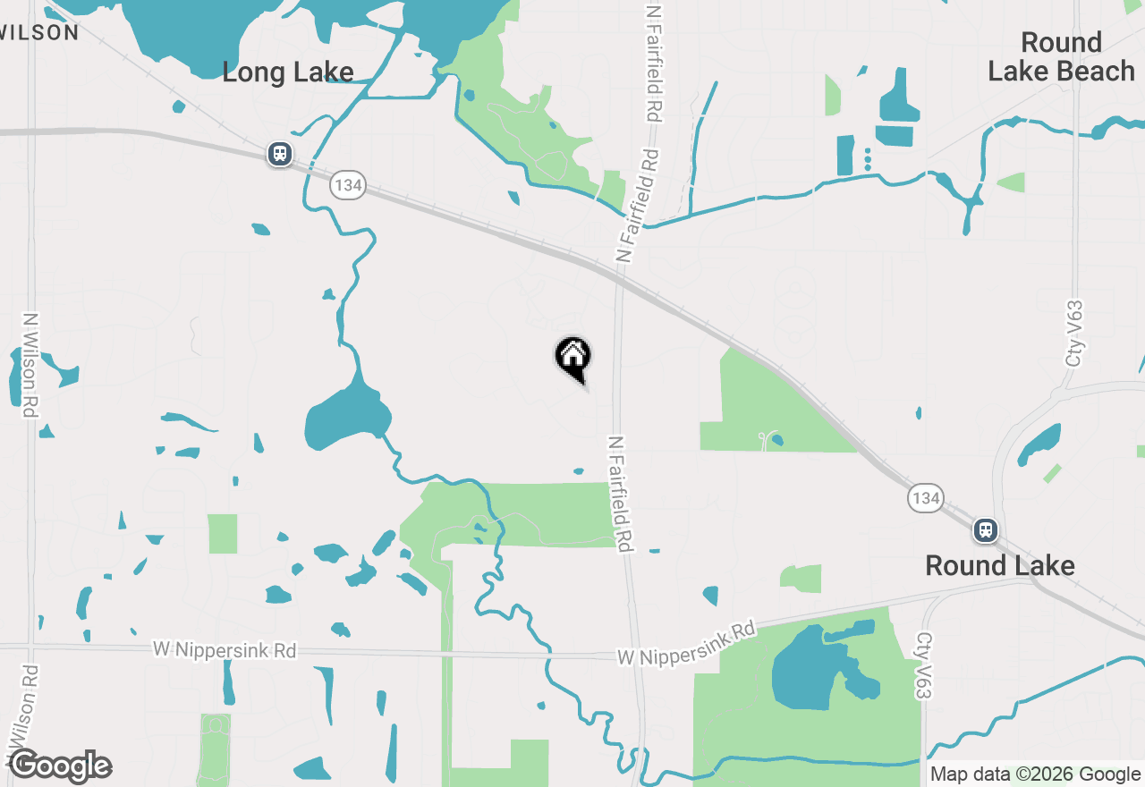 Map of 1286 W Black Wolf Road, Round Lake, IL 60073