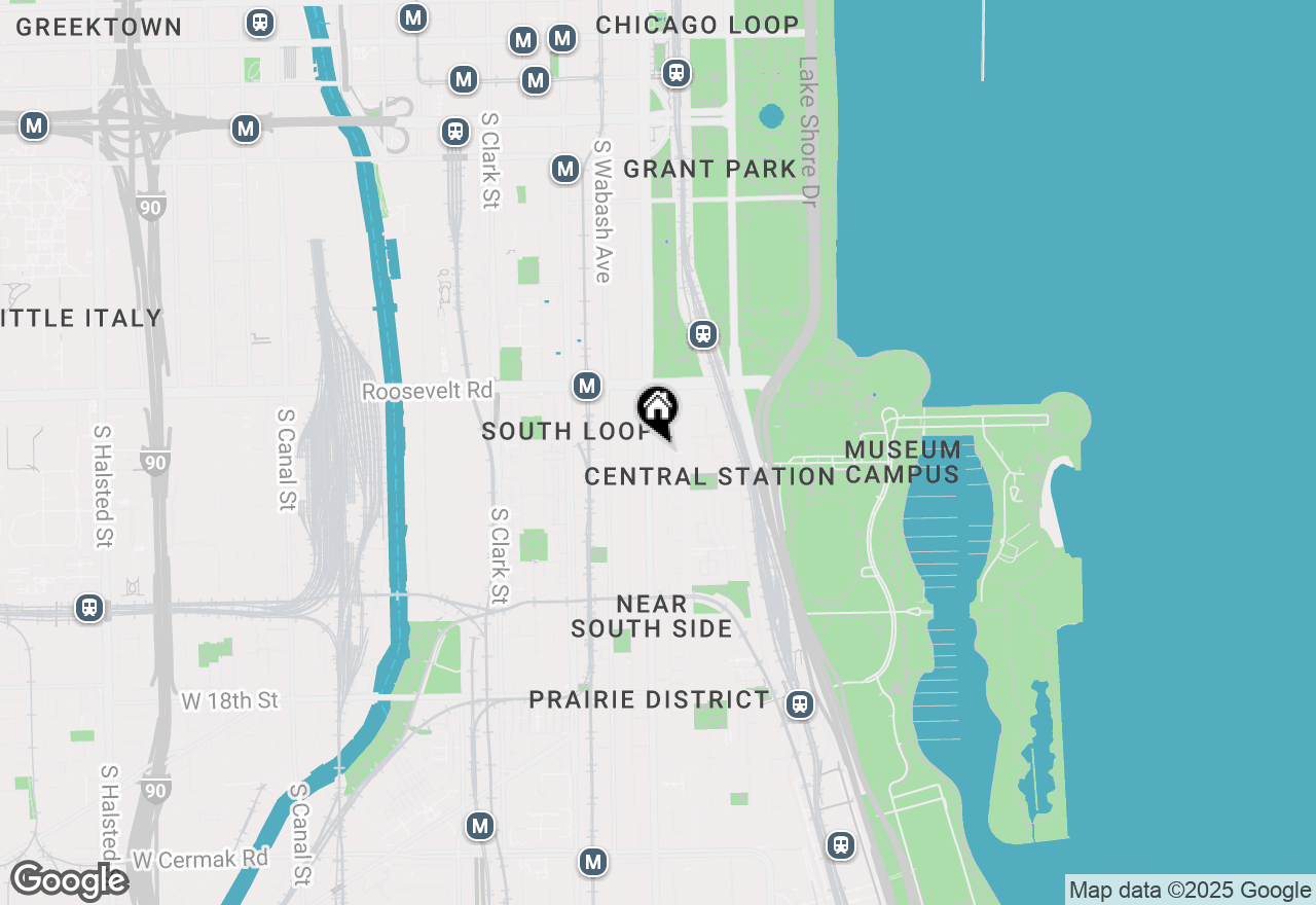 Map of 1305 S Michigan Avenue #907, Chicago, IL 60605
